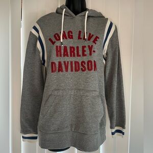 Harley-Davidson Gray Sweatshirt with Logo Patch